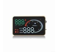 Coche OBD2 pantalla frontal HUD con velocidad RPM consumo de combustible alarma de voltaje temperatura del agua, brillo automático EUOBD Plug and Play Monitor de conducción