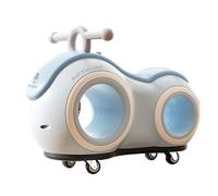 Coche oscilante con forma de maní con mango de luz musical y empuje | Coches for niños pequeños antivuelco bicicleta