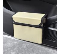 Coche Papeleras para Dacia Jogger 2022-2024, Auto Puerta Organizador Bolsillo Lateral Impermeables Duraderas Almacenamiento Interior Accesorios,with Lid-Beige
