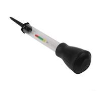 Coche para batería Probador de densidad Hidrómetro 1.10-1.30 Rango Vidrio Construir Para Ácido Alcalino para Batería Mantenimiento del Vehículo Reparación (Negro)