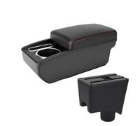 Coche Para Dacia Consola Central Reposabrazos Caja De Almacenamiento Accesorios Accesorios(A1 Negro rojo SIN USB)