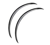 Coche Para Guardabarros Guardabarros Rueda Arco Coche Protector Extensión Llamarada Tira Suave Antiarañazos Rueda Ceja Labios Bengalas Coche Camión SUV(2 x Black)