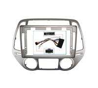 Coche Para Hyundai I20 2012 2013 2014 Auto Stereo Dash Fascia Trim Bisel 2 Din Head Unit Car Radio Frame Kit Accesorios(Cable de marco-1)