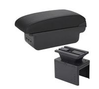 Coche Para Hyundai I20 2021 2022 Caja Reposabrazos Reposabrazos Coche Piezas Interiores Consola Central Caja Almacenamiento Coche Accesorios(B2 Línea negra 3USB)