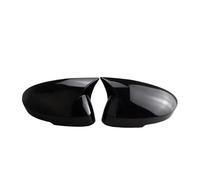 Coche Para N&issan Para Rogue Para Qashqai J12 2022 2023 2024 Espejo Retrovisor Lateral Cubierta Wing Cap Exterior Caso Trim Accesorios(Negro brillante)
