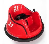 Coche para Niños Bumper, Car Eléctrico Infantil 6V, Giro 360°, Luces LED, Sonidos, Rojo, 2 a 5 Años - RUNRUNTOYS