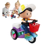 Coche para Niños | Juguete De Simulación De Conducción | con Luces Geniales y 360° Giratorio - Juego Musical Dinámico para Casa y Viaje Niños Niñas Preescolares