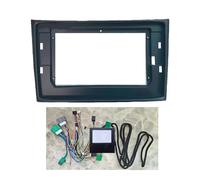 Coche para Volvo XC90 2004-2012 Adaptador Fascia Marco Coche 10 Pulgadas Kit De Panel Montaje Radio Tablero Panel Estéreo(Set Frame Cable)