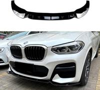 Coche Parachoques Delantero Labio Cuerpo Kit para BMW X3 X4 G01 G02 M Pack 2018-2021 Divisor de Labios Canard Spoiler Difusor Protector