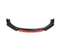 Coche Parachoques Delantero Labio Divisor Lateral Difusor Kit Carrocería Protectores Alerón para Mustang para Focus RS ST para Fiesta para Mondeo Todos Accesorios(Carbon Look Red)