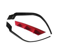 Coche Parachoques Delantero Universal Spoiler Labio Barbilla Falda Delantera Splitter Kit Carrocería Extensión Protectora Exterior Decoración Accesorios(A Black and Red)