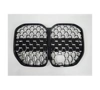 Coche Paragolpes Delantero Panal Radiador Toma Aire Grille Racing Tanque Agua Cubierta Protectora 2 Puertas Para 4 Serie G22 G23 Parrilla del parachoques delantero(Silver With ACC)