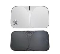 Coche Parasol Parabrisas Delantero para Peugeot Partner Tepee,Plegable Automóvil Sombrilla con Coche Logo Emblema Protección Solar y UV Mantiene tu Choche Fresco Accesorios Interior,A