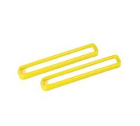 Coche Parrilla Para Dodge Para Challenger 2015-2019 2020 2021 2022 Negro Rojo Azul Amarillo Parrilla Delantera Insertos Cubierta Moldura 2 Piezas Rejilla Frontal(Yellow)