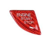 coche parte botón Compatible con Cadillac ATS pegatina para botón arranque parada motor del coche accesorios de decoración interior para coche(Red)