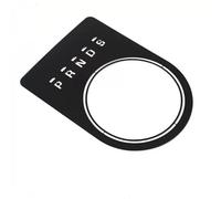 coche parte botón Compatible con Jaguar XF XE para F-PACE 2016 2017 2018 2019 2020 Control coche Multimedia Panel cambio marchas Marco Embellecedor Cubierta Pegatinas(Black)