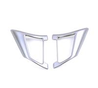 coche parte botón Compatible con Nissan para X-trail T32 2017 2018 2019 2020 Cubierta botón interruptor volante coche accesorio decorativo interior(Silver)