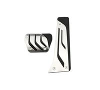 Coche Pedales Freno Para X5 Para X6 F15 F16 E70 E71 E72 2008-2018 AT Acelerador Freno De Gas Reposapiés Pedal Cubierta LHD Kit Pedales Coche Acero Inoxidable(AT without Rest)