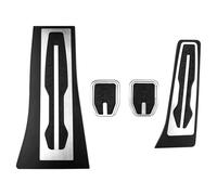 Coche Pedales Freno Pedales Coche Para X5, Para X6, F15, F16, E70, E71, E72 M (2008-2017), Kit De Cubierta De Pedal De Reposapiés De Freno Y Acelerador LHD(4Pcs MT with rest)
