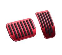 Coche pedals cubierta Para Tesla Para Modelo 3 Y 2027-2025 Cubierta Pedales Acelerador Freno Almohadillas Pie Aleación Aluminio Almohadillas pedal reposo(Red)
