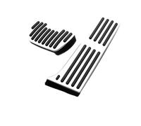 Coche pedals cubierta Para Toyota Para RAV4 XA50 2019-2025 Cubierta Freno Acelerador Almohadilla Pedal Apoyo Almohadillas pedal reposo(AT 2piece Silver)