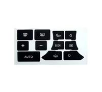 Coche Pegatina Botón Compatible con A3 para 8P 2003 2004 2005 2006 2007 2008 2009 2010 2011 2012 Calcomanías Reparación Botones Control Aire Acondicionado Salpicadero Coche