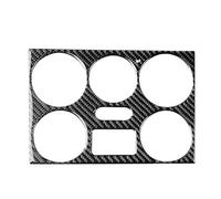 Coche Pegatina Interior para Suzuki para Grand para Vitara 2006-2013 Interior del Coche AC CD Panel Pegatina embellecedora de Fibra de Carbono Fibra Carbono Trim Sticker(Black A)