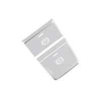 Coche Pegatinas Pegatina para botón freno manoe coche, decoración interior, cubierta protectora metal, accesorios para A6 C7 2012-2015 C8 19-21 Interior(B-Silver)