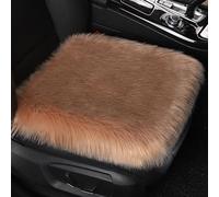 Coche Peluche Asiento Cojín para Dodge Grand Caravan 2008-2019, Invierno Felpa Cálida Asiento Cojines, Delantero Cómoda Protección Oficina,Brown