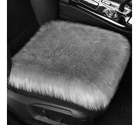 Coche Peluche Asiento Cojín para Dodge Grand Caravan 2008-2019, Invierno Felpa Cálida Asiento Cojines, Delantero Cómoda Protección Oficina,Grey