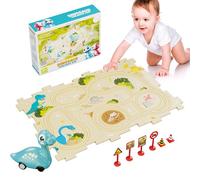 Coche Pista para Niños | Juegos Educativos Infancia,Juego de Pista Dinosaurs con Coche de Carreras,para Niños Niños Niñas Casa Escuela Infantil Clase Sala de Juegos Cumpleaños