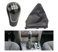 Coche Pomo Palanca Cambios 5 Velocidades para Hyundai para Terracan 2001-2007 Cubierta Manija Caja Cambios Manual Perilla Palanca Cambios Palanca Arranque Manija Cuero Palanca Velocidad Coche