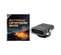 Coche portátil Defroster, automotriz Windshield Heating Fan, ajustable 360 grados compacto dispositivo para el espacio de camping en interiores Offices carpa RV Garage Truck Small Battery Electric