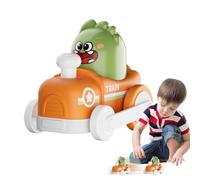 Coche Press and Go,Vehículo Oso de Presión - Tren y Coches Realistas Miniaturas | Para Niños Dormitorio Casa Viaje Aula Preescolar Cumpleaños Navidad