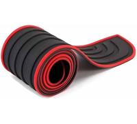 Coche Protector Paragolpes Trasero para Jeep Wrangler 4 Portes JK Unlimited Sport/Sahara/Rubicon, Maletero Paragolpes Umbral Antiarañazos Antideslizante Accesorios,Black-Red-104cm*9cm