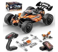 Coche Radiocontrol 1:18 Todoterreno de Alta Velocidad 40 km/h, RC Monster Truck 4x4 con Transmisión Metálica, 2 Baterías Recargables 7,4V 1300mAh, Electrónica Antisalpicaduras, para Adultos y Niños 8+