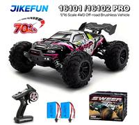 Coche RC 1/16 16101PRO 16102PRO 70KM/H de Alta Velocidad, Vehículo Teledirigido 2.4G 4WD Eléctrico sin Escobillas, Todoterreno, para Derrapes, Juguete 16101PRO Red 2B