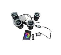 Coche Rejilla Aire Panel Frontal Aire Acondicionado Salida Ventilación CA Embellecedor Turbo Para Benz V Class Para EQV Para Vito Para Viano Para Valente Para Metris W447(LED air vent)