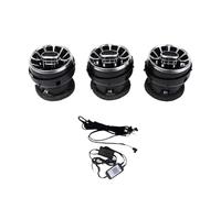 Coche Rejilla Aire Panel LED Para Coche Salida Turbina Aire Acondicionado Ventilación Luz Ambiental Para Mustang 2015-2021(3PCS)