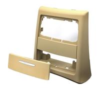 Coche Rejilla De Ventilación Frontal para B&MW para Series 3 E90 E91 Consola Trasera Aire Acondicionado Rejilla De Ventilación Marco Exterior Cubierta Cenicero Embellecedor Salida Coche(D-Beige)