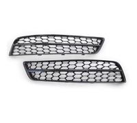 Coche Rejillas Frontales Para A3 8P 2009 2010 2011 2012 2013 luz antiniebla delantera coche negro brillante cubierta parrilla embellecedora parrilla panal(Chrome black)