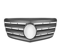 Coche Rejillas Frontales Radiador Con Emblema CL Estilo Negro/Plata/Blanco/Cromo Parrilla Delantera Racing Para Benz Clase E W211 2007-2009(Style c)