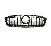 Coche Rejillas Frontales Radiador Para Benz Clase A W177 A180 A200 A250 A45 Para AMG 2019 2020 2021 2022 Rejilla Parachoques Coche Delantera Riñón(Negro)