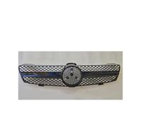 Coche Rejillas Frontales Radiador Para Benz Para CLS Para W219 2005-2010 Car Center Grill Parachoques ABS Parrilla Delantera Central Auto Styling Diamond Con Logotipo(Style 3)