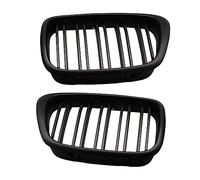 Coche Rejillas Frontales Radiador Para E39 Para 5-Series Para 525 1997 1998 1999 2000 2001 2002 Parrilla Delantera Parrilla De Riñón Compatible Con Línea Dual(B)