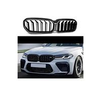 Coche Rejillas Frontales Radiador Parachoques Racing Grille Hood Fibra De Carbono Parrilla Frontal Para 5 Series G30 G31G38 F90(M5) 2020-2022(2-Slat Carbon Fiber)