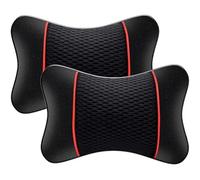 Coche Reposacabezas para Opel Astra H 2004-2010, CojíN Cervical Almohada Soporte Cuello Alivio Cómodo Suave Transpirable Accesorios Interiores,A/Black Red
