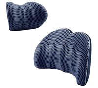 Coche Reposacabezas Y Soportes Lumbares para 3er Touring F31 Wagon 2012-2018, CóModos CojíN De Soporte Lumbar Almohada Cuello Auto Interior Accesorios,C/Navy Blue