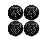 Coche Rueda Tapas Centrales para Peugeot 207,Buje Tapa Tapas Centro Cubo, Impermeable AntióXido Cubo Central Centro Rueda,60mm-D