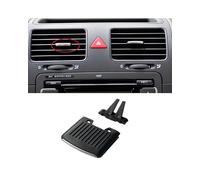 Coche Salida A/C Ventil Para VW Para Sagitar Para Jetta MK5 Para Golf Para 5 Para GTI Car Styling Car Front Dash AC Salida Ventilación Silde Clip Ajuste Grill Pick Aire Acondicionado Salida(Centra Lef